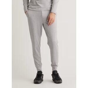 Quince Flowknit Performance Pants Heather Pale Grey Men's M NWT